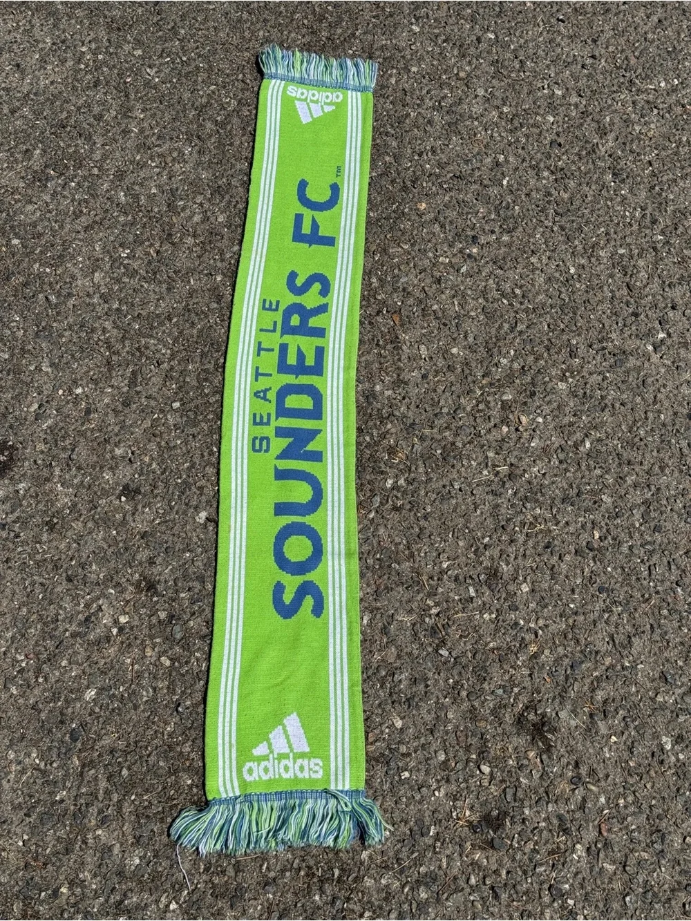 Adidas Seattle Sounders FC Scarf - Blue & Lime